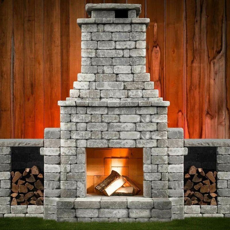 Princeton outdoor fireplace